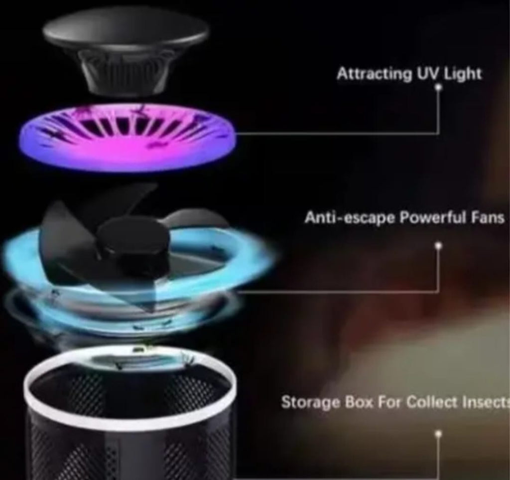 Mosquito Killer Lamp USB – Powerful Electric Insect Trap (Silent & Safe)